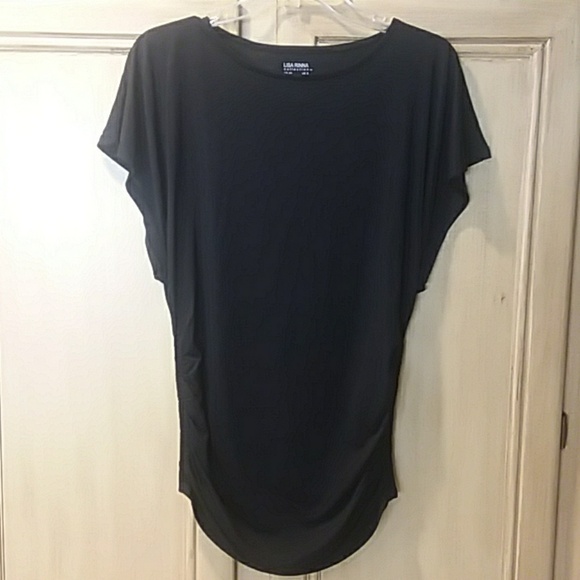 Lisa Rinna extra small black dolman sleeve shirt - Picture 1 of 5
